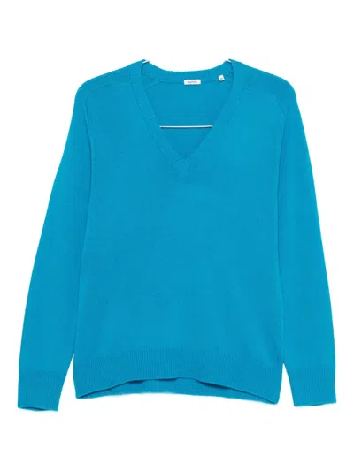 Aspesi V-neck Sweater In Blue