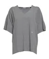 Aspesi V-neck T-shirt In Gray