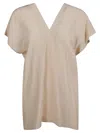 Aspesi Blush Pink Silk Crepe Top In .