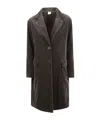 Aspesi Velvet Coat In Brown