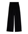 Aspesi Cashmere Wool Flannel Trousers In Black