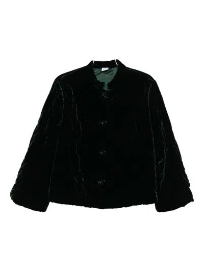 Aspesi Velvet Jacket In Green