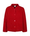 Aspesi Velvet Jacket In Red