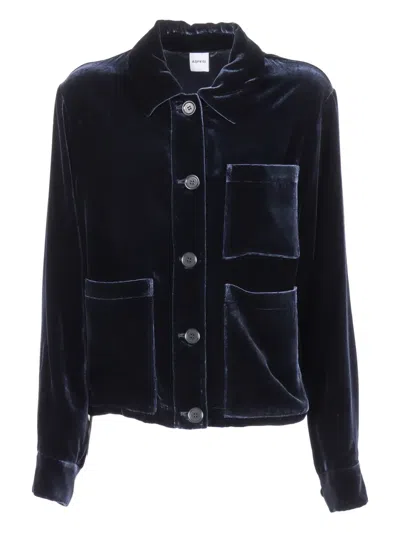ASPESI VELVET PATCH-POCKET JACKET