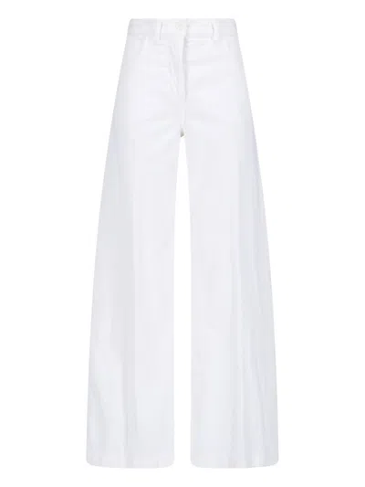 Aspesi Velvet Trousers In White