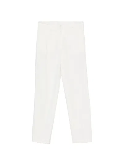 Aspesi Velvet Trousers In White