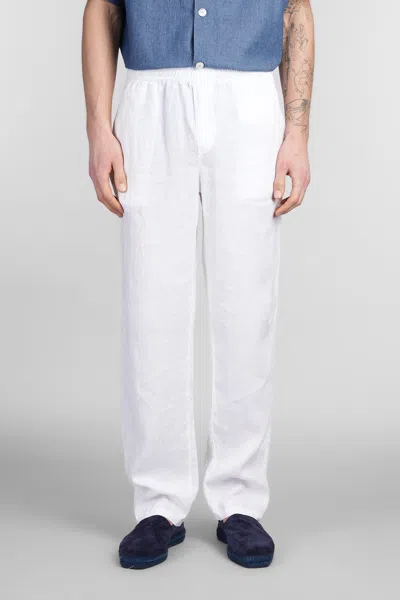 Aspesi Ventura Pants In White Linen