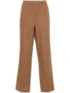 Aspesi Trousers Featuring Elastic Waistband And Wide Leg