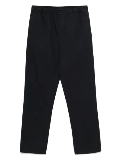 Aspesi Stretch Cotton Gabardine Pants In Black