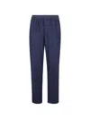 Aspesi Elasticated Trousers In Blue