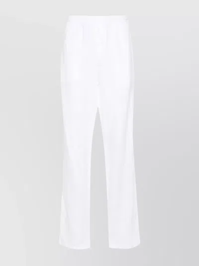 Aspesi Ventura Trousers Elastic Waistband In White