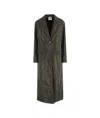 Aspesi Military-inspired Long Coat With Flap Pockets In Black