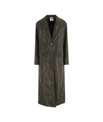 Aspesi Military-inspired Long Coat With Flap Pockets In Green