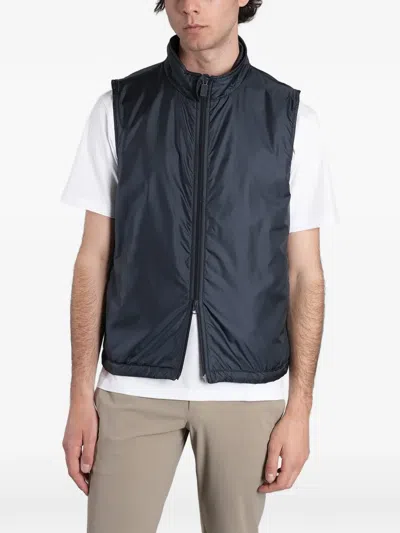 Aspesi Vernes High-neck Gilet In Blue