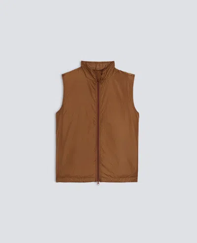 Aspesi Vernes Nylon Vest In Brown