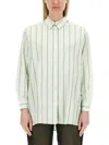 Aspesi Collared Striped Shirt Cuffed Sleeves