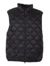 Aspesi Quilted Gilet In Black