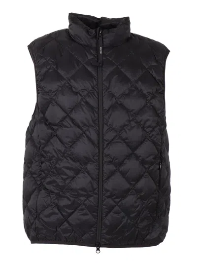 Aspesi Quilted Gilet In Black