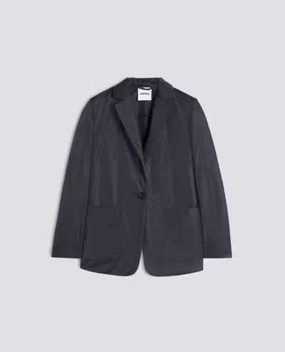 Aspesi Veste En Nylon Rembourre In Black