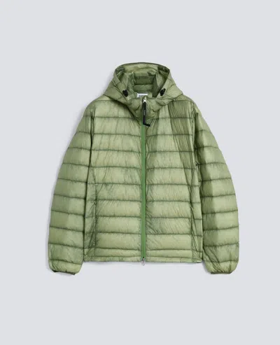 Aspesi Veste Matelassee Plume Ultralegere In Green