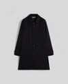 Aspesi Virgin Wool And Alpaca Pascal Coat In Blue