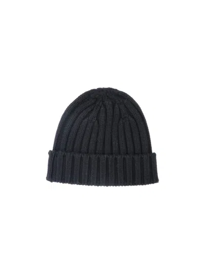 Aspesi Virgin Wool Beanie In Black