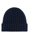 Aspesi Virgin Wool Beanie In Blue
