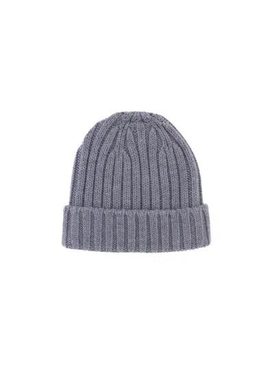 Aspesi Virgin Wool Beanie In Gray
