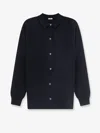 Aspesi Button-front Long-sleeve Knit Top In Black