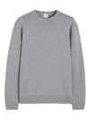 Aspesi Virgin Wool Crew-neck Sweatshirt In Gray