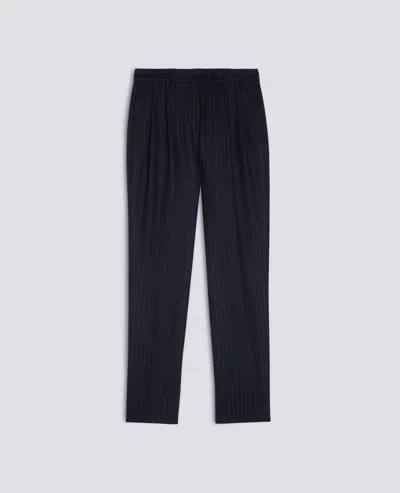 Aspesi Virgin Wool Flannel Trousers -  Blu In Blue