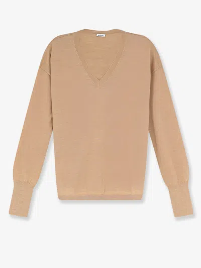 Aspesi Virgin Wool Sweater In Beige