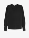 Aspesi V-neck Long-sleeve Knit Top In Black
