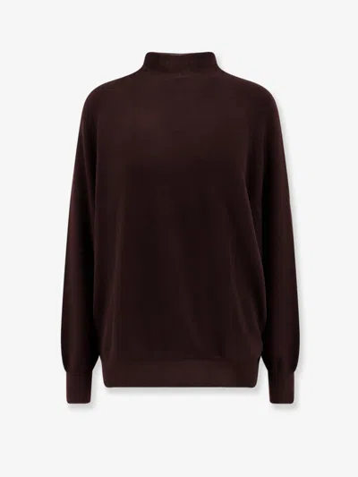 Aspesi Virgin Wool Sweater In Brown