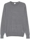 Aspesi Virgin Wool Sweater In Grau