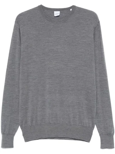 Aspesi Virgin Wool Sweater In Grau