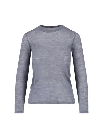 Aspesi Virgin Wool Sweater In Gray