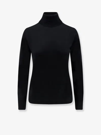 Aspesi Virgin Wool Turtleneck Sweater In Black