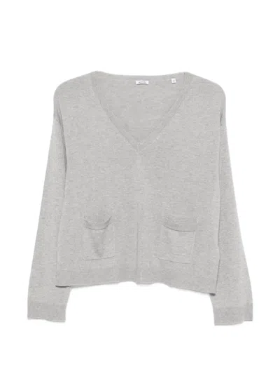 Aspesi V-neck Sweater In Gray