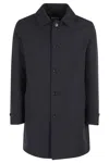 Aspesi Vodka Waterproof Trench Coat In Blue