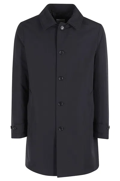 Aspesi Vodka Waterproof Trench Coat In Blue