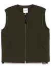 Aspesi Water Repellent Waistcoat In 绿色