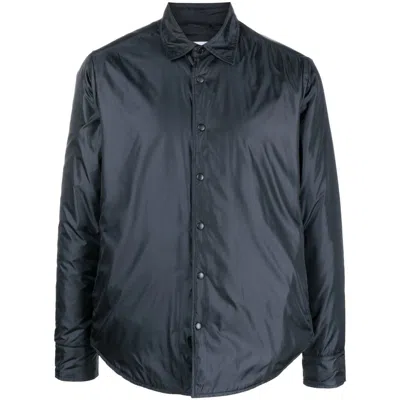 Aspesi Water-repellent Nylon Jacket In Blue