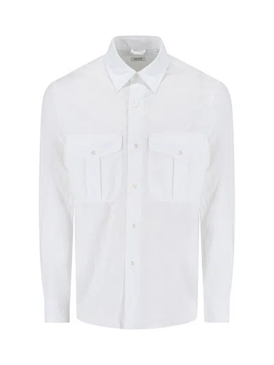 Aspesi White Button-down Shirt With Structured Collar