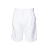 Aspesi White Cotton-linen Gabardine Bermuda Shorts