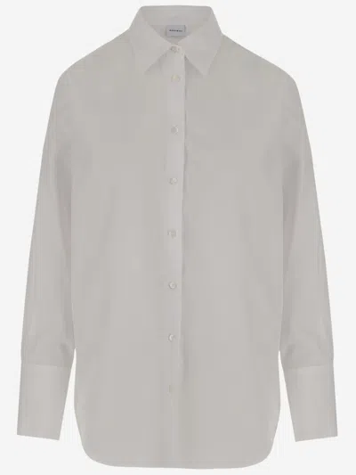 ASPESI WHITE COTTON POPLIN SHIRT