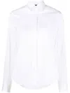 Aspesi Pointed Collar Long-sleeved Shirt In White