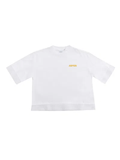 Aspesi Kids' White T-shirt With Logo