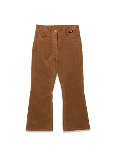 Aspesi Wide Bottom Pants For Teens In Brown