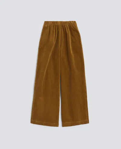 Aspesi Wide Corduroy Trousers In Brown